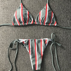 MAILLOT DE BAIN A RAYURES