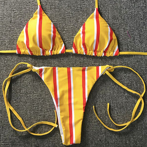 MAILLOT DE BAIN A RAYURES