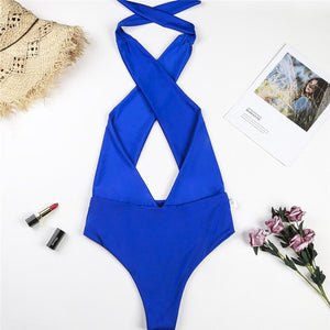 MAILLOT DE BAIN UNE PIÈCE A STYLE CROISÉE