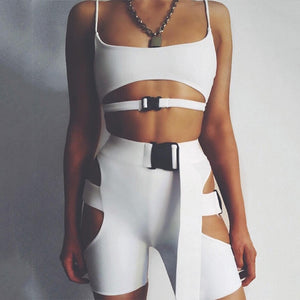 ENSEMBLE CROP TOP & SHORT A STRAP